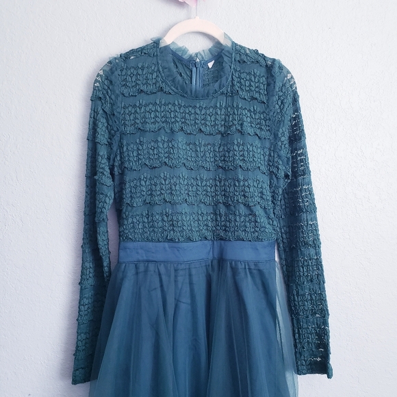 Baltic Born Lonnie Emerald Green Tulle Dress - Picture 3 of 4